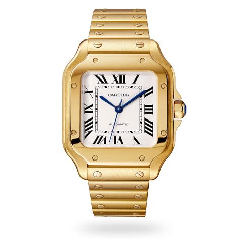 cartier santos gm|cartier santos watch price list.